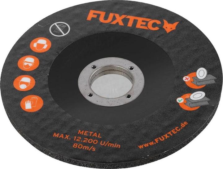 Actual product image Fuxtec 20V Battery Angle Grinder FX-E1WS20 SET with 1 x Battery 2Ah, 1 x Charger 1A (115 mm)