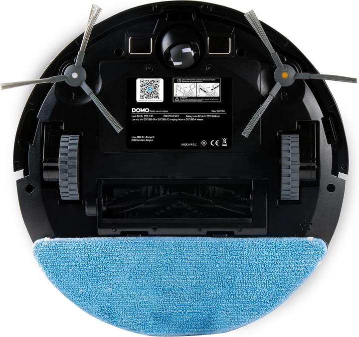 Immagine prodotto Domo DO7298S Robot aspirapolvere e mocio nero controllato da app, telecomandato, con saggezza (2700 Pa, Panno)