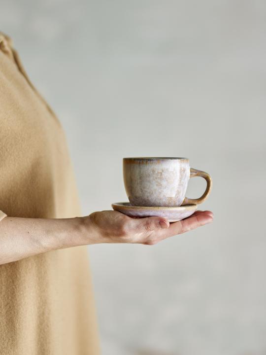 Image du produit Bloomingville - Brenta Cup with Saucer - Rose (1 x)