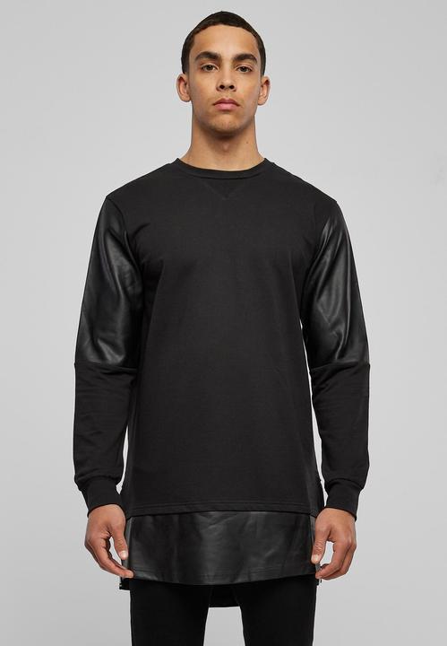 Immagine prodotto Urban Classics Girocollo lungo con zip in pelle sintetica (M)