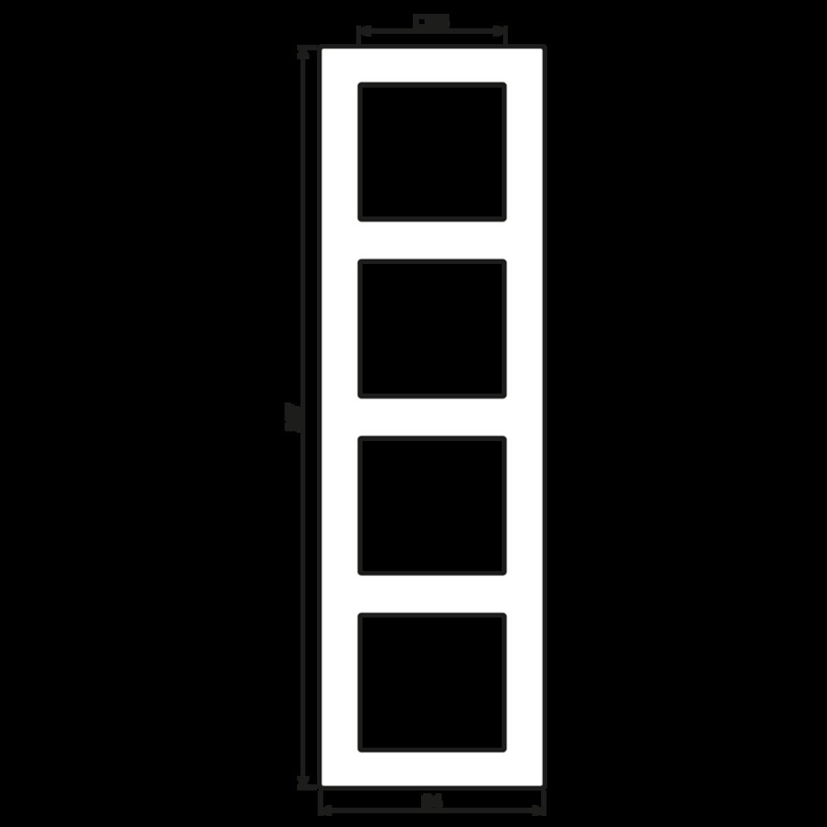 Thumbnail - JUNG, Zubehör Schalterprogramm, Schalterprogramm Rahmen 4 fach