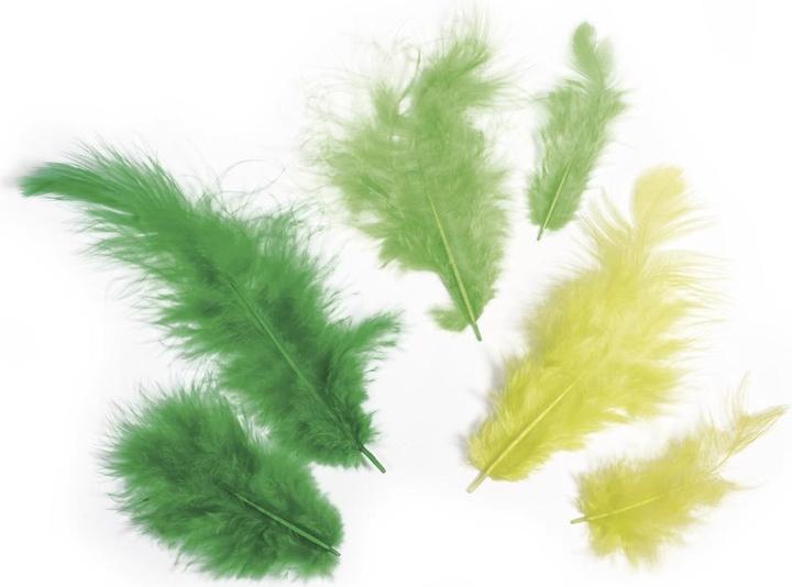 Image du produit Rayher Mélange de plumes vert 10g