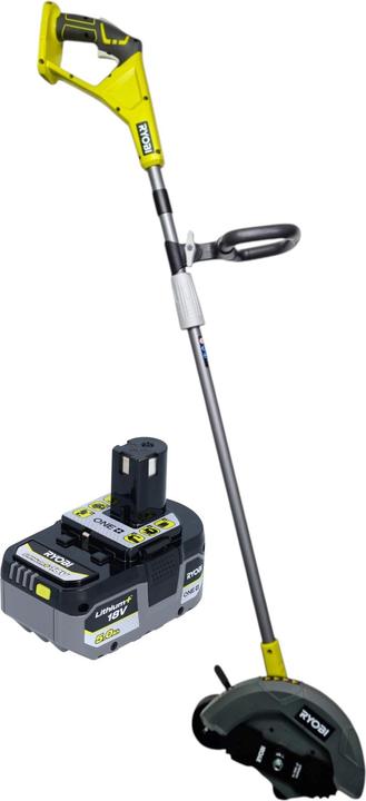 Ryobi RY18EGA-0 Akku Rasenkantenschneider 18 V 38 mm + 1x Akku 5,0 Ah - ohne Ladegerät (Lame de coupe en métal)