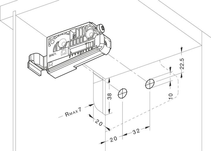 Actual product image Camar Cabinet hanger (1 pcs.)