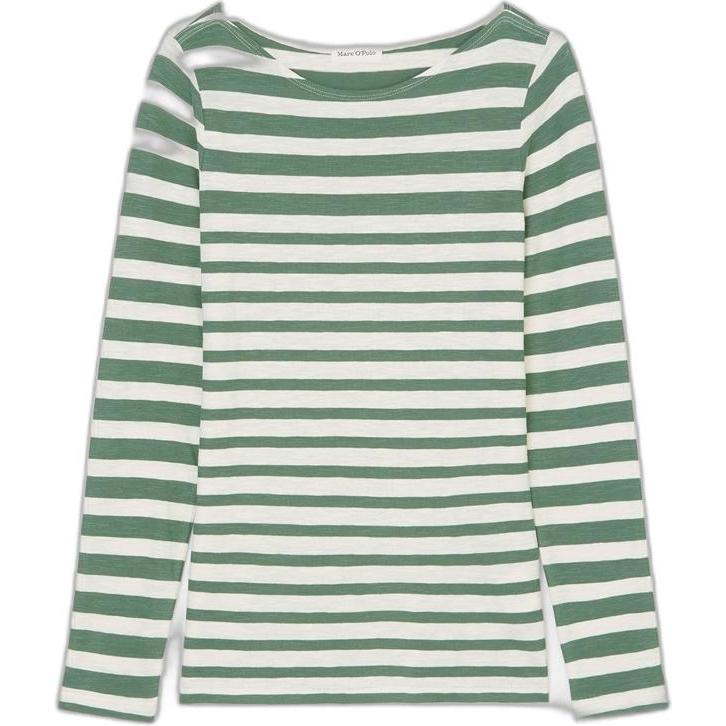Marc O'Polo, Damen, Shirt, Langarmshirt, Mehrfarbig, (M)
