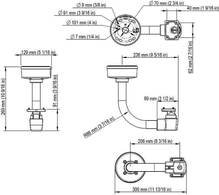 Actual product image Axis T94Q01F Bracket (Mounting kit)