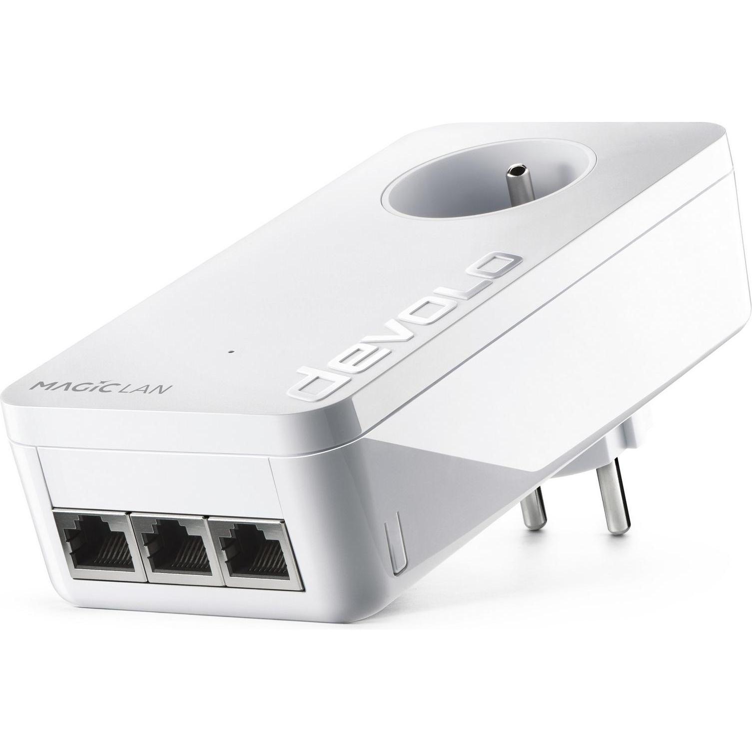 Devolo Magic 2 LAN triple Ethernet LAN White 1 pc(s) (2400 Mbit/s), Powerline, Weiss