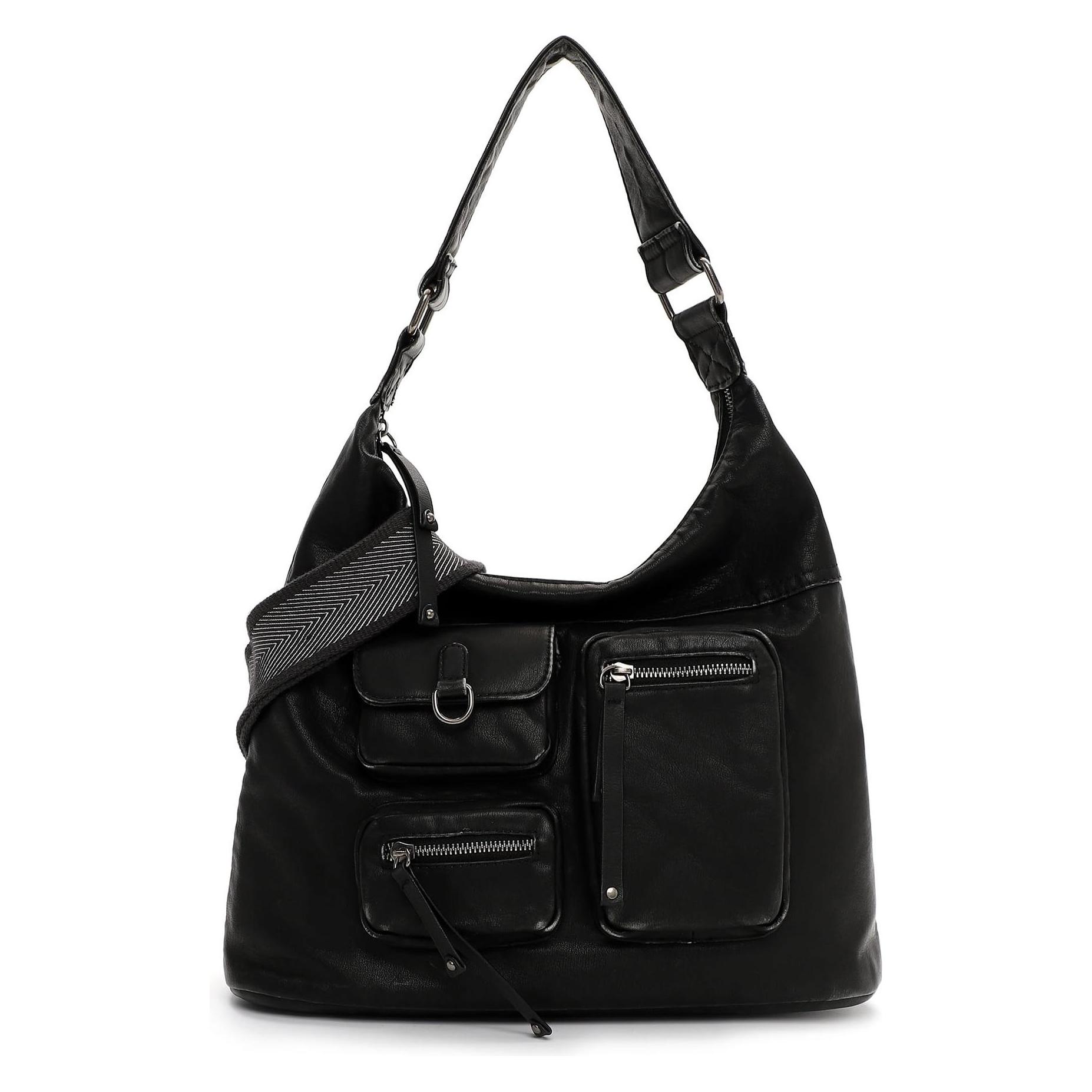 Suri Frey, Damen, Handtasche, Sfy Batty Pouch Bag, Schwarz