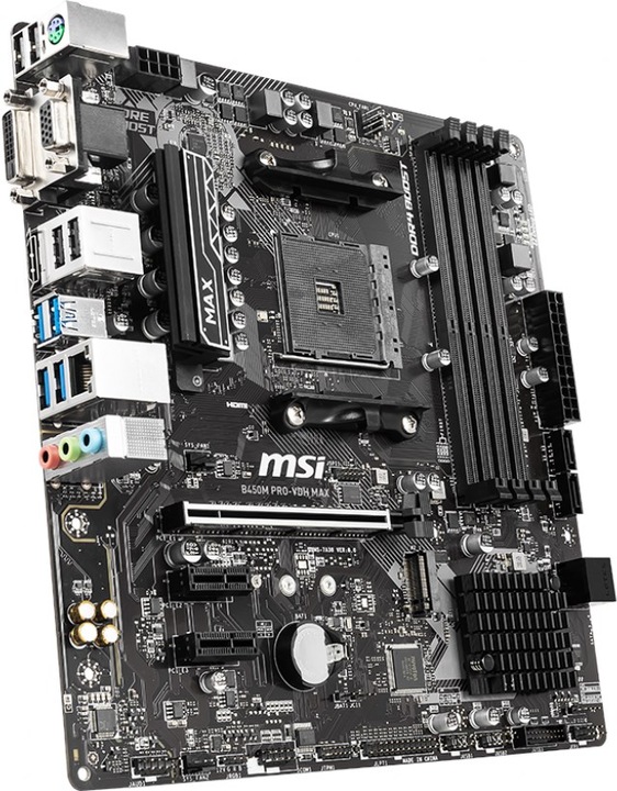 Produktbild MSI B450M Pro-VDH Max (AM4, AMD B450, mATX)