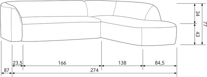 Produktbild Woood Sloping (Ecksofa)