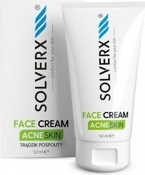 Solverx Acne Skin Face Cream For Acne-Prone And Oily Skin 50Ml (50 ml, 24h Creme)