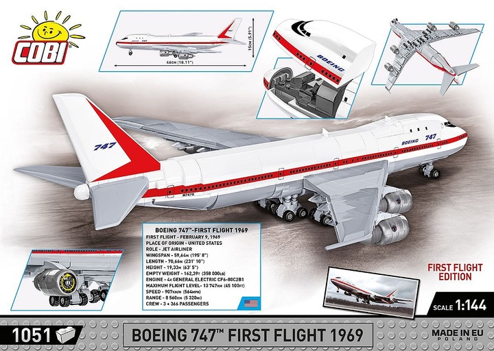 Produktbild Cobi Boeing 747 First Flight 1969