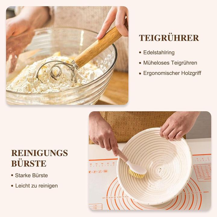 Actual product image Clheatky 11-teiliges Sauerteig Starter-Set