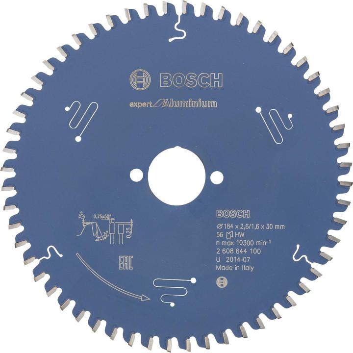 Produktbild Bosch Professional Zubehör Kreissägeblatt Expert for Aluminium, 184 x 30 x 2,6 mm, 56