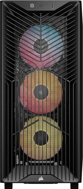Actual product image Corsair 3200D RS ARGB Mid-Tower Performance Case, Black (ATX, mATX, Mini-ITX)