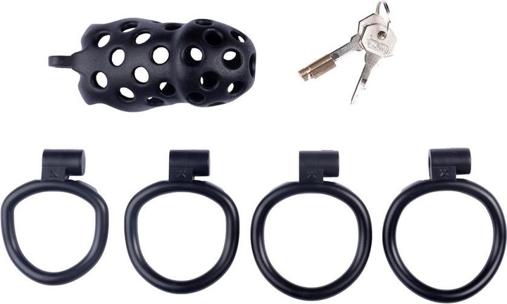 Actual product image CockLock Penis Chastity Cage "Dotty-XL