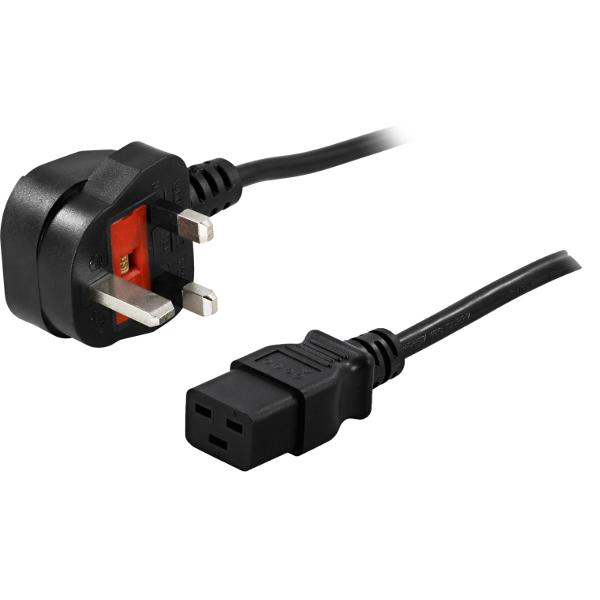 Powerwalker UK Input Power Cable C19, USV Zubehör
