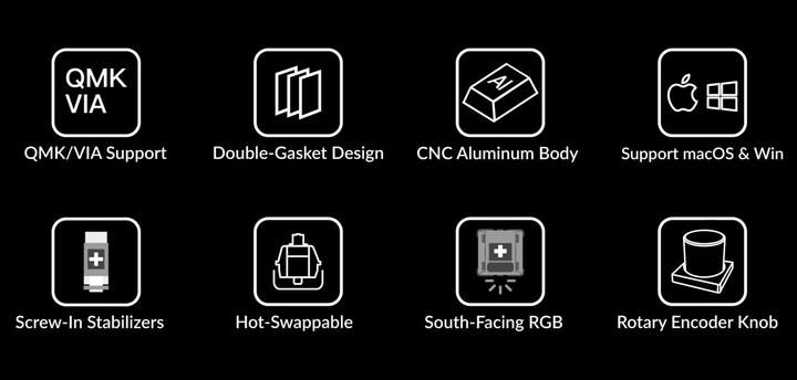 Produktbild Keychron Q1 Barebone (Schweiz, Kabelgebunden)