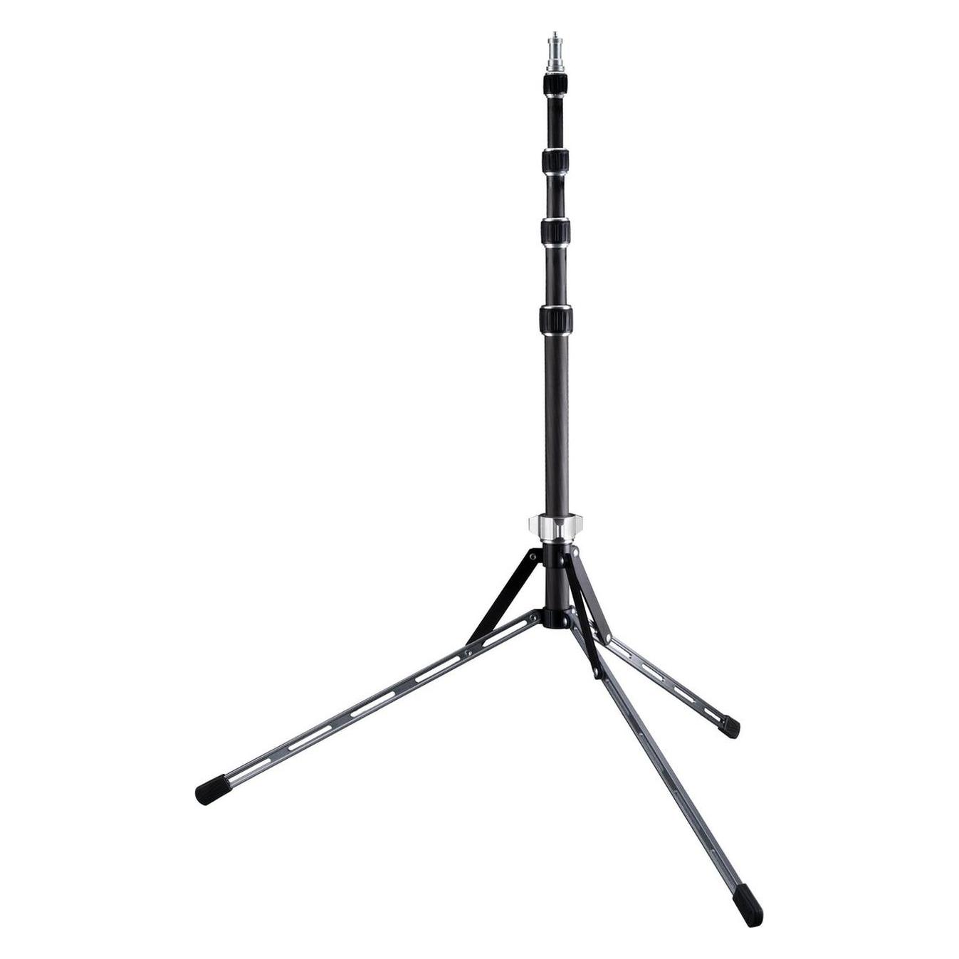 Bresser Tripod - Br -LS210C - Carbon Lightstand - Arbeitshöhe 50-210 Cm (210 cm, 2 kg), Lampenstativ, Schwarz