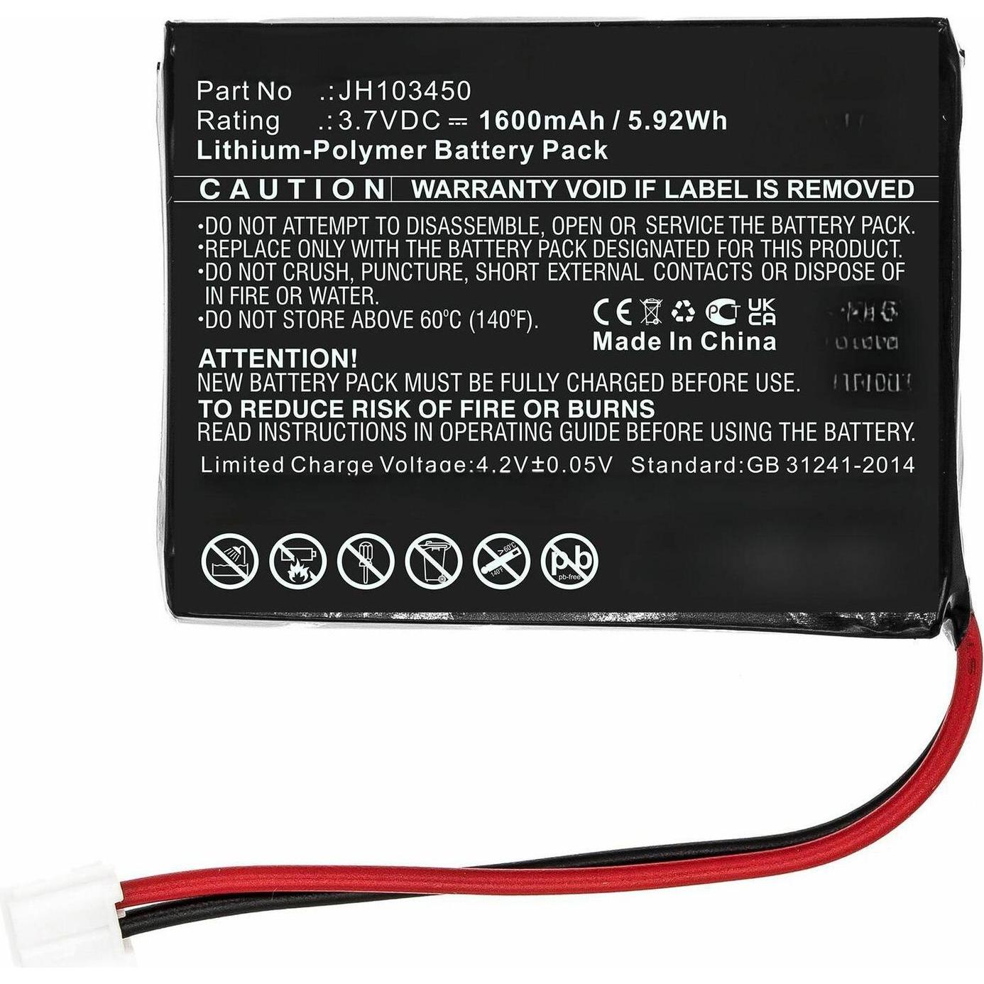 CoreParts, Babyphone Zubehör, Battery for Levana BabyPhone