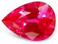 Produktbild Hermex Auge der Vorsehung Versilberter Ring mit Spinell rubin Edelstein - Gr. 55 / Size 7 (7, 925 Silber)