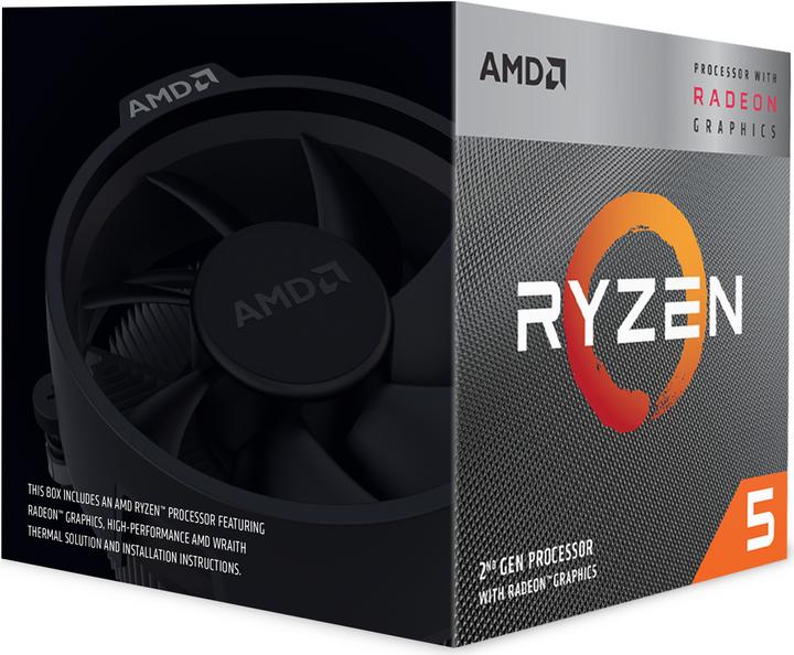 Produktbild AMD Ryzen 5 3400G (AM4, 3.70 GHz, 4 -Core)