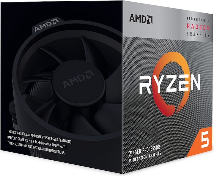 AMD Ryzen 5 3400G (AM4, 3.70 GHz, 4 -Core)
