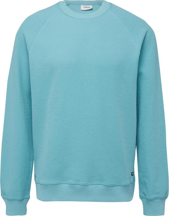 Produktbild s.Oliver Sweatshirt Strukturiertes Raglan-Sweatshirt aus reiner Baumwolle (M)