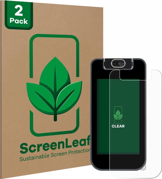 Produktbild ScreenLeaf Schutzfolie nachhaltiger Displayschutz Displayschutzfolie Folie Klar Transparent (2 Stück, VTech KidiBuzz 3)