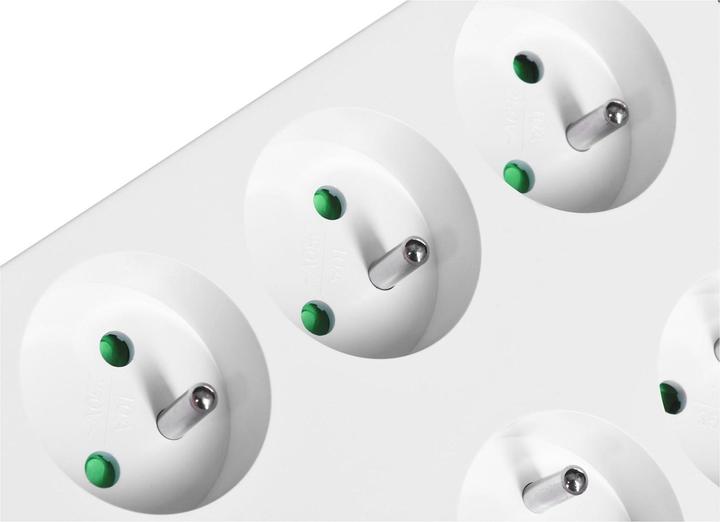 Actual product image Eaton Overvoltage protection PB6F (6 x UTE, 10 A, white) (6x, CEE 7/5, 1.50 m)