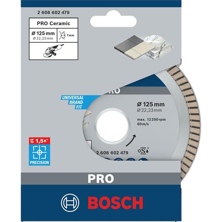 Produktbild Bosch Professional Zubehör PRO Ceramic Diamanttrennscheibe, 125 x 22,23 mm