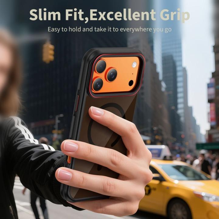 Image du produit Tech-Protect Maghybrid Magsafe Iphone 17 Pro Max Schwarz/Rot (Apple iPhone 17 Pro Max)