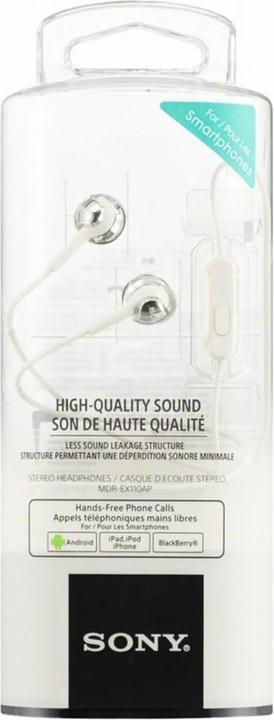 Produktbild Sony Mdr-Ex110ap (Keine Geräuschunterdrückung, Kabelgebunden)