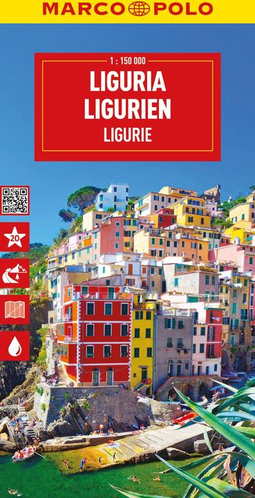 Reisekarte Italien 05 Ligurien 1:150.000
