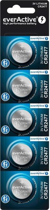 Actual product image Everactive High Performance Batterie (5 pcs., CR2477, 800 mAh)