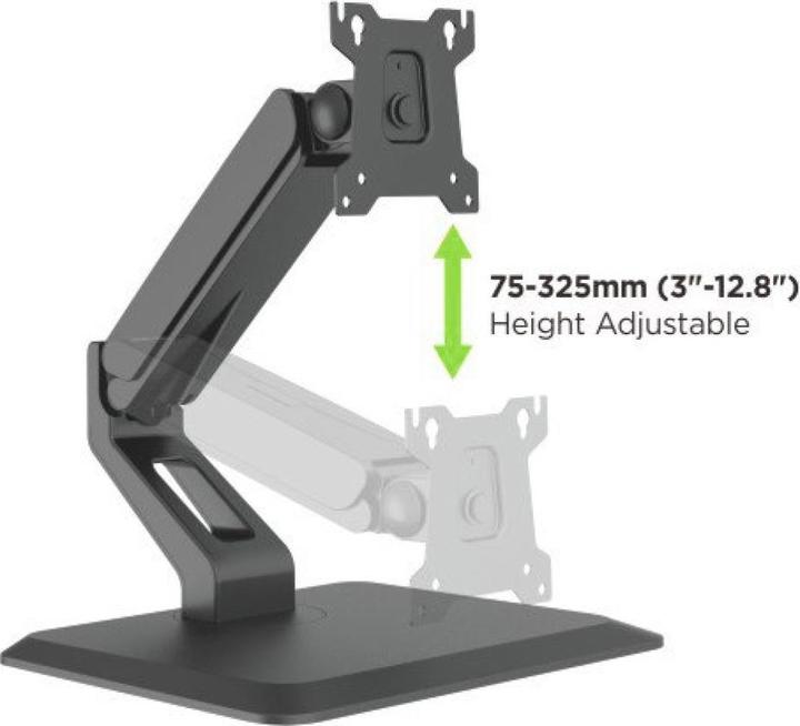 Produktbild Techly Schreibtischhalterung für 1 Touchscreen 17-32Zoll 43-81cm schwarz (Tisch, 32")