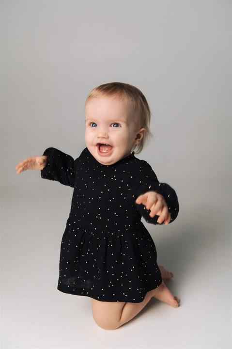 Produktbild Hebe Bodykleid Musselin mit Glitzer (74, 80)