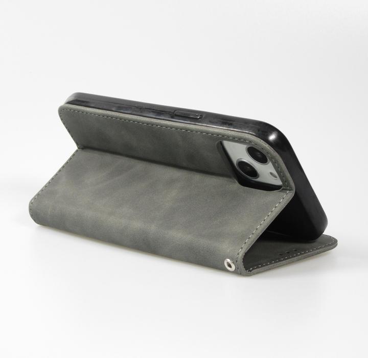 Image du produit PhoneLook Etui cuir Flip Wallet vintage avec fermeture aimantée et compartiment cartes (Apple iPhone 13)