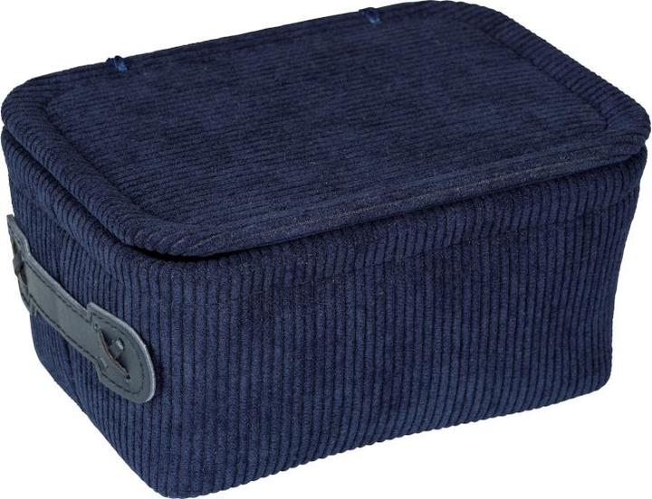 Image du produit Wenko Corbeille de salle de bain Anela bleu foncé