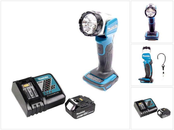 Image du produit Makita BML 802 RG1 Lampe sans fil pour batteries 14,4 et 18V + 1x batterie 6,0 Ah + chargeur