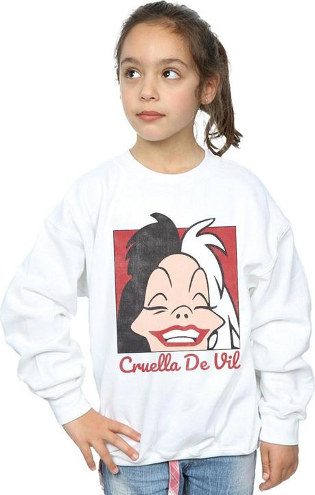 Produktbild Disney Cruella De Vil Cropped Head Sweatshirt Mädchen (128)