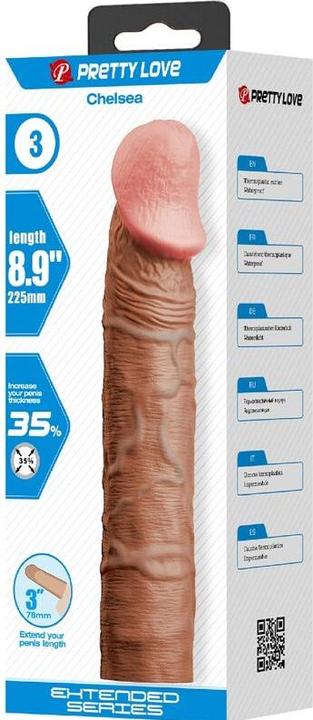 Produktbild Pretty Love - Chelsea Penishãoelle Mit 7,6 cm Verlã„Ngerung Mulatte