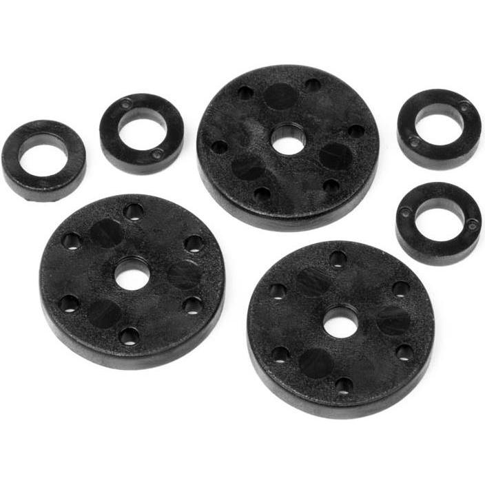 HB 6 Holes Shock Piston Set (6holes/1.2,1.3,1.4mm) (67353)