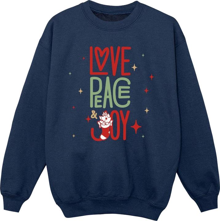 Produktbild Disney The Aristocats Marie Love Peace Joy Sweatshirt Mädchen (140, 146)