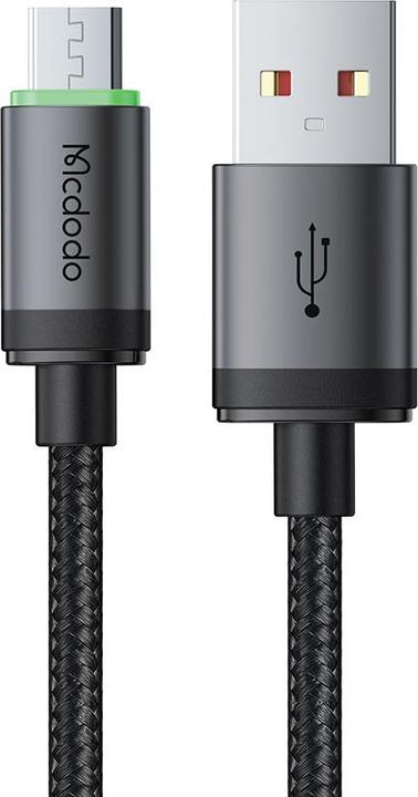 Image du produit Mcdodo - Data Cable (CA-3990) - USB to Micro-USB, Nylon Braided, Aluminum Alloy, QC4.0, 1m - Black (1 m)
