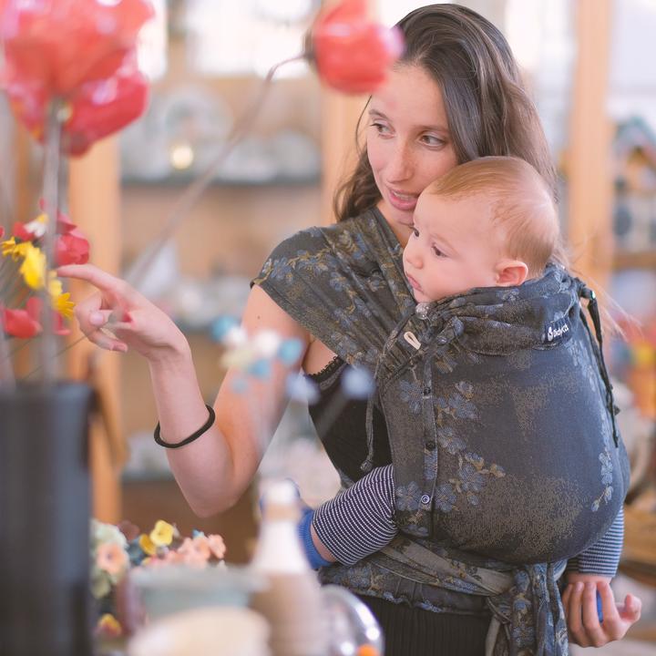 Actual product image Didymos DidyKlick 4u Blue Flower