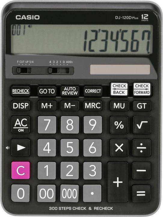 Produktbild Casio DJ-120D Plus (Solarzellen, Batterien)