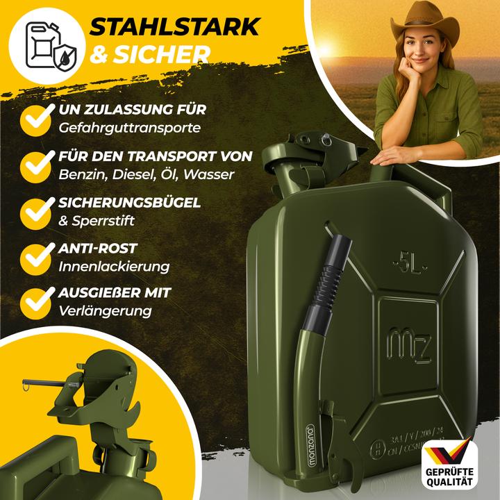 Actual product image Monzana Gas can