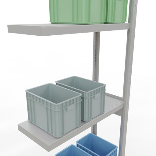 Immagine prodotto Schulte Lagertechnik MULTIplus250 sistema di alloggiamento aggiuntivo senza bulloni con bulloni di lunghezza