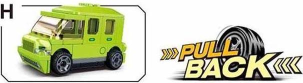 Image du produit Sluban SL07262 - Pullback electric car green